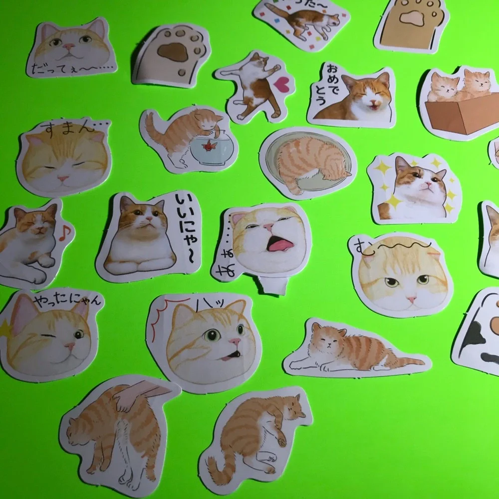 Cats Kitty Adorable Paper Journal Planner Scrapbooking Stickers